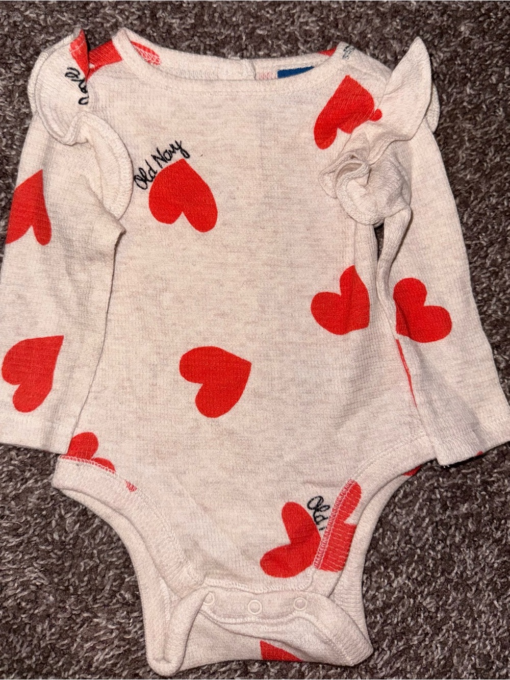 Old Navy Printed Thermal-Knit Ruffled Bodysuit for Baby